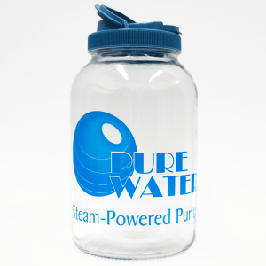 Mini Classic CT Glass Jar for Water with Lid (Lid color & Logo may vary)