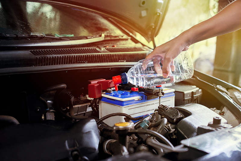 distilled water for car batteries