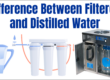 Difference between filtered water and distilled water